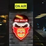 New York Red Bulls Neon Sign Fc Skull 1