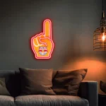 New York Red Bulls Neon Sign Mls Fc Foam Finger 1