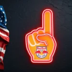 New York Red Bulls Neon Sign Mls Fc Foam Finger 1