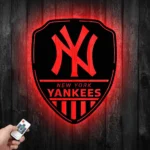New York Yankees Metal Sign Shield Shape 1