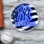 New York Yankees Neon Sign Us Flag Acrylic 1