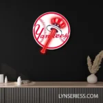 New York Yankees Neon Sign Yankees Ball Bat 1