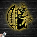 Nfl Metal Sign Custom Ball American Football 1