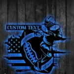 Nfl Metal Sign Custom Usa Football 1