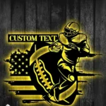 Nfl Metal Sign Custom Usa Football 1