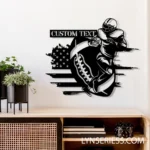Nfl Metal Sign Custom Usa Football 1