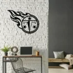 Nfl Metal Sign Tennesse Titans Logo 1