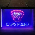 Nfl Neon Sign Detailed Dawg Pound Cleveland 3 Color 1