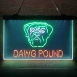 Nfl Neon Sign Detailed Dawg Pound Cleveland 3 Color 1
