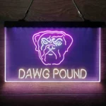 Nfl Neon Sign Detailed Dawg Pound Cleveland 3 Color 1