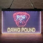 Nfl Neon Sign Detailed Dawg Pound Cleveland 3 Color 1