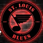 Nhl Metal Sign Artistic St Louis Blues 1