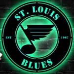 Nhl Metal Sign Artistic St Louis Blues 1
