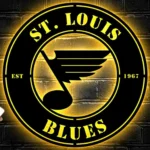 Nhl Metal Sign Artistic St Louis Blues 1
