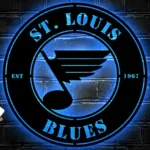 Nhl Metal Sign Artistic St Louis Blues 1