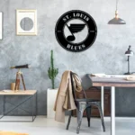 Nhl Metal Sign Artistic St Louis Blues 1