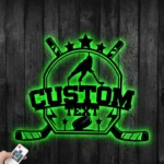 Nhl Metal Sign Personalized Name Hockey 1
