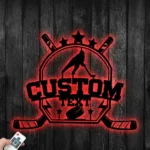 Nhl Metal Sign Personalized Name Hockey 1