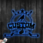 Nhl Metal Sign Personalized Name Hockey 1