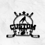 Nhl Metal Sign Personalized Name Hockey 1