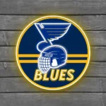 Nhl Neon Sign St Louis Blues Nhl Helmet Acrylic 1