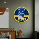 Nhl Neon Sign St Louis Blues Nhl Helmet Acrylic 1