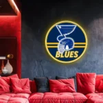 Nhl Neon Sign St Louis Blues Nhl Helmet Acrylic 1