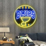 Nhl Neon Sign St Louis Blues Retro Acrylic 1