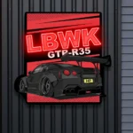 Nissan Neon Sign Lbwk Gtr R35 Poster 1