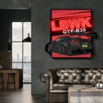 Nissan Neon Sign Lbwk Gtr R35 Poster 1