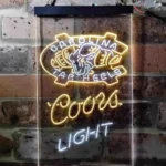 North Carolina Tar Heels Neon Sign Detailed Coors Light 1