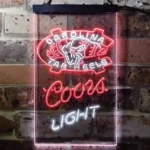 North Carolina Tar Heels Neon Sign Detailed Coors Light 1