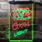 North Carolina Tar Heels Neon Sign Detailed Coors Light 1
