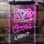 North Carolina Tar Heels Neon Sign Detailed Coors Light 1