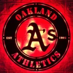 Oakland Athletics Metal Sign Oakland As Logo 1