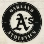 Oakland Athletics Metal Sign Oakland As Logo 1