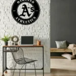 Oakland Athletics Metal Sign Oakland As Logo 1