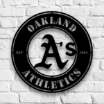 Oakland Athletics Metal Sign Oakland As Logo 1