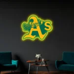 Oakland Athletics Neon Sign As Team Spirit 1