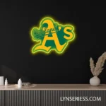 Oakland Athletics Neon Sign As Team Spirit 1