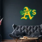 Oakland Athletics Neon Sign As Team Spirit 1