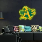 Oakland Athletics Neon Sign As Team Spirit 1