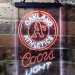 Oakland Athletics Neon Sign Coors Light 1