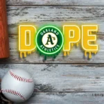 Oakland Athletics Neon Sign Dripping Dope 1