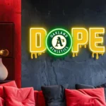 Oakland Athletics Neon Sign Dripping Dope 1