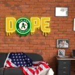 Oakland Athletics Neon Sign Dripping Dope 1