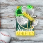 Oakland Athletics Neon Sign Mascot Acrylic 1