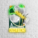 Oakland Athletics Neon Sign Mascot Acrylic 1