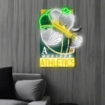 Oakland Athletics Neon Sign Mascot Acrylic 1