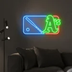 Oakland Athletics Neon Sign Mlb Logo 1